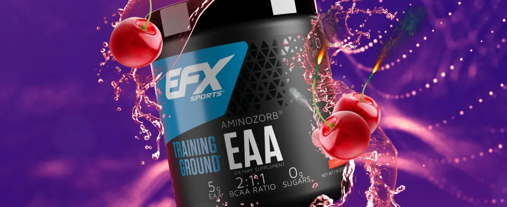 EFX Sports Training Ground EAA | Essential Amino Acids Supplement | Energy & Protein Synthesis | Pre Intra or Post Workout | 40 Servings (Cherry Bomb) Cherry Bomb Pop - EFX EAAs