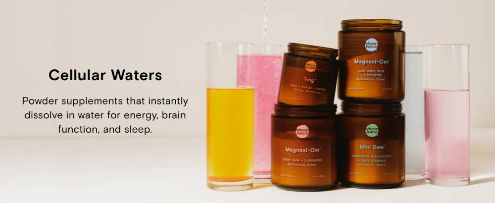 Moon Juice - Mini Dew Electrolytes Powder - Watermelon 30 Servings - 2in1 Electrolytes & Minerals - Hydration & Brain Function - 3rd Party Tested - 100% Traceable - Sugar Free Vegan Non GMO Keto Watermelon (30 Servings) - magnesium supplement for rest and relaxation moon juice brain health night time drink powder