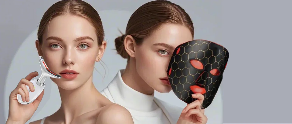 8modes &3 Color face Massager 2 Face/Face Evolution - Red Light Therapy for Face
