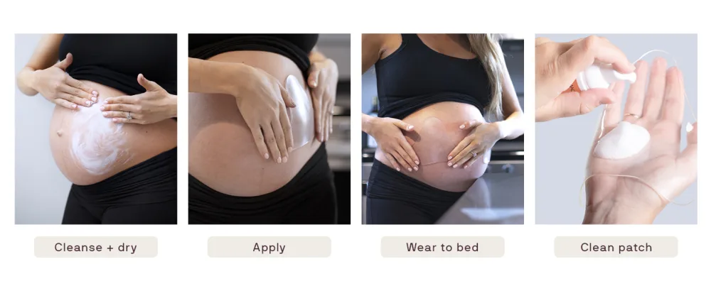 Dermaclara Silicone Stretch Marks Patch Kit One Patch - dermaclara body patch pregnancy stretch mark prevention patches how to use wrinkle free safe to use