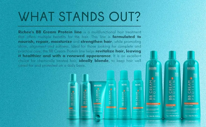 Rich e Professional | Liso BB Cream Kit | Pure Active Ingredients And Extraordinary Shine | (3x) 250 ml / 8.4 fl.oz. - BB CREAM
