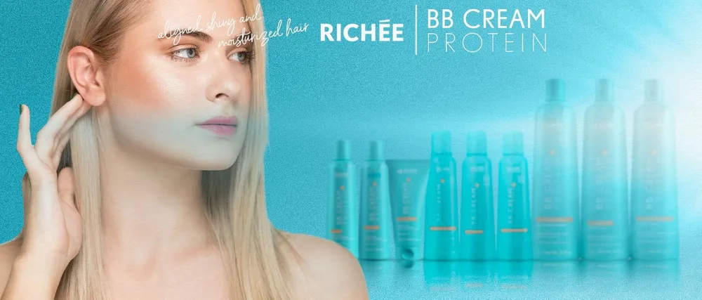 Rich e Professional | Liso BB Cream Kit | Pure Active Ingredients And Extraordinary Shine | (3x) 250 ml / 8.4 fl.oz. - BB CREAM HISTORY