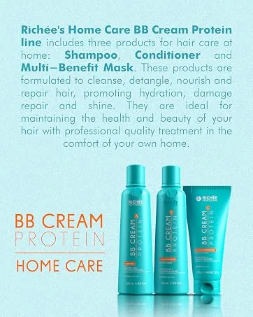 Rich e Professional | Liso BB Cream Kit | Pure Active Ingredients And Extraordinary Shine | (3x) 250 ml / 8.4 fl.oz. - BB CREAM HISTORY