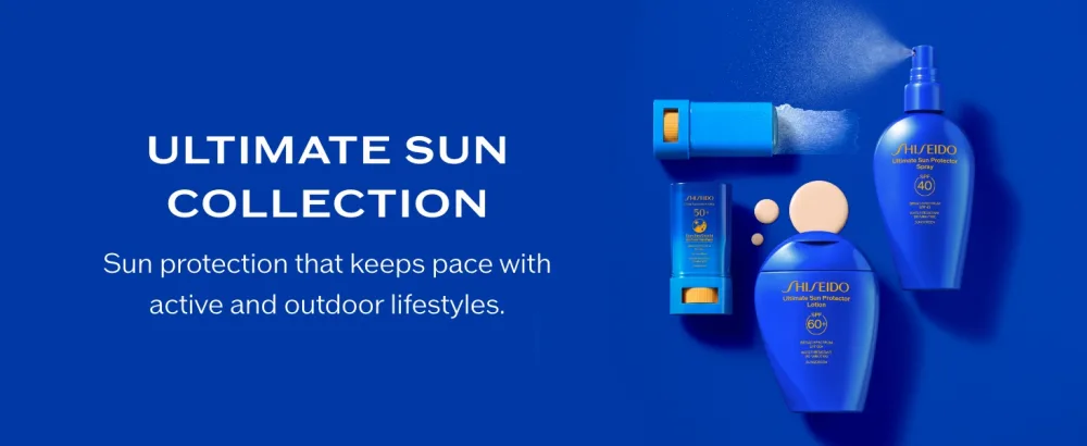 Shiseido Ultimate Sun Protection & Hydration Set - Includes Ultimate Sun Protector Lotion SPF 50+ (150mL) Deep Cleansing Foam (15mL) & Essential Energy Hydrating Cream (15mL) - $69 Value - Ultimate Sun