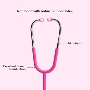Breast Cancer Awareness Ribbons Hot Pink Gemscope Stethoscope - gemscope