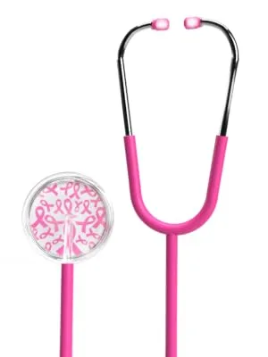 Breast Cancer Awareness Ribbons Hot Pink Gemscope Stethoscope - gemscope