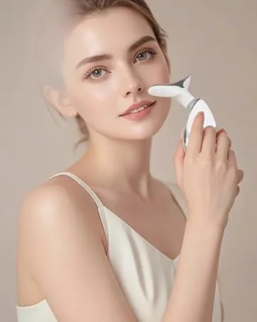 Facial-Massager 4 Color Face Device(4 Modes White) - Red Light Therapy for Face