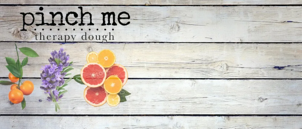 Pinch Me Therapy Dough Locket Combo - Holistic Aromatherapy Stress Relieving Putty .3oz Clip-On Locket Scent + 3oz dough BUMBLEBERRY - pinch me therapy dough merging relaxation with aromatherapy