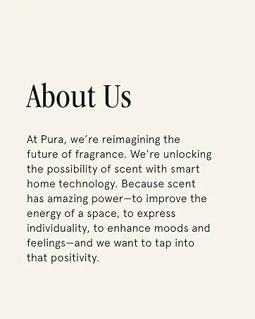 Pura Smart Home Fragrance Device Starter Set - Pura 4 - Scent Diffuser for Home - Includes Fragrance Aroma Diffuser - Square Box SoHo and Noma Scent Refills SoHo and Noma Square Box - product information 2