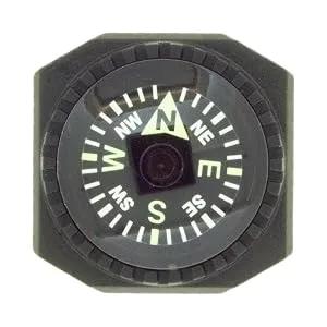 Sun Company Slip-On Wrist Compass - Easy-to-Read Compass for Watch Band or Paracord Survival Bracelet - Compass