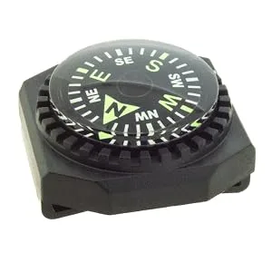Sun Company Slip-On Wrist Compass - Easy-to-Read Compass for Watch Band or Paracord Survival Bracelet - Wrist Compass