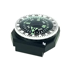 Sun Company GoCompass - Micro Orienteering Wrist Compass | Watch Band or Paracord Bracelet Compasses with Rotating Bezel - Go Compass