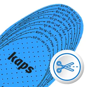 Smell Free Shoe Insoles Hygienic Technology by Sanitized Made in Europe Kaps Actifresh - CUSTOMIZABLE