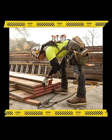 KEEN Utility Men's Utility K-10 Replacement Accessories Yellow/Yellow M M Yellow/Yellow - Construction worker wearing KEEN boots