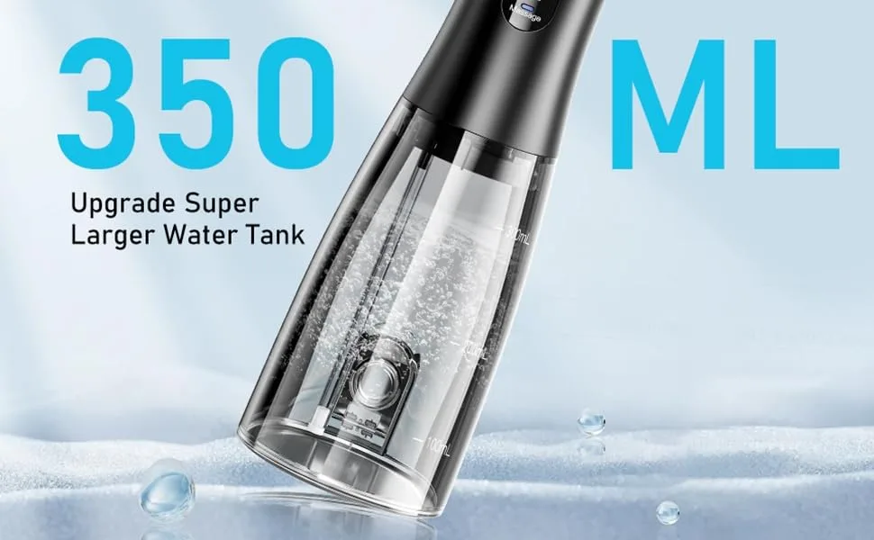 Oral irrigator Visual Water Flosser C2 with 10 MP Camera for Teeth 2 Modes 12 Gears IPX7 Portable 350ML Water Tank - Water flosser