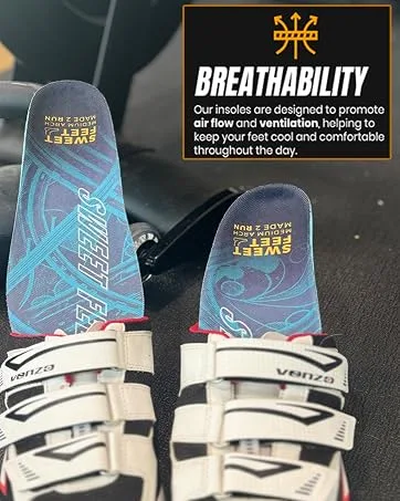 Made2Run Athletic High-Performance Running Insoles - Shock Absorption & Support | Perfect for Runners Walkers Athletes | Enhanced Comfort & Flexibility | Orthotic Support Medium Arch Large Mens 9-10.5 | Womens 10.5-12 - sweetfeet