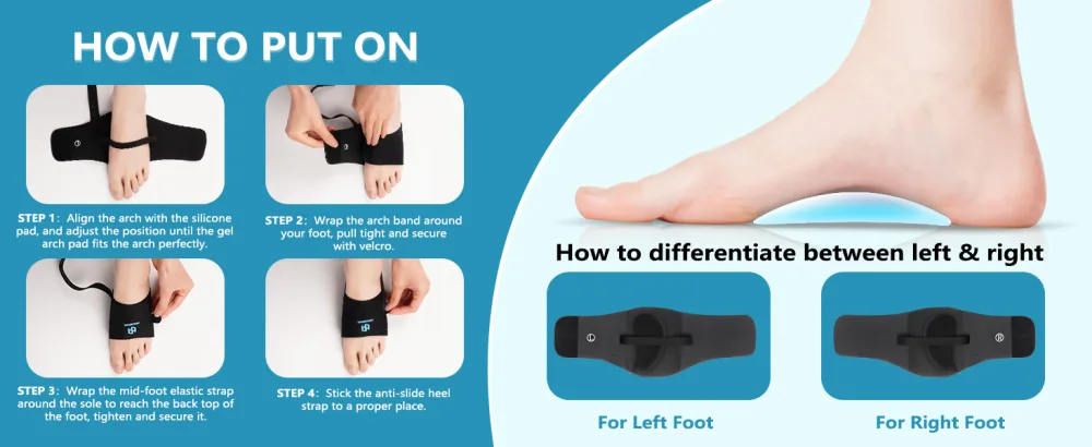 Arch Support for Plantar Fasciitis Relief Arch Support Compression Bands with Arch Support inserts for Flat Feet High Arches Fallen Arches - arch band support wrap adjustable arch support bands