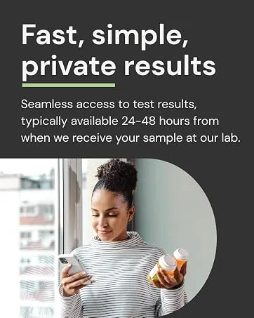 At-Home STD Test for Chlamydia Gonorrhea and Trichomoniasis - Tests for 3 Most Common STDs - STD Testing Kit - Free Follow Up Care & Fast Lab Results - Fast, simple, private results