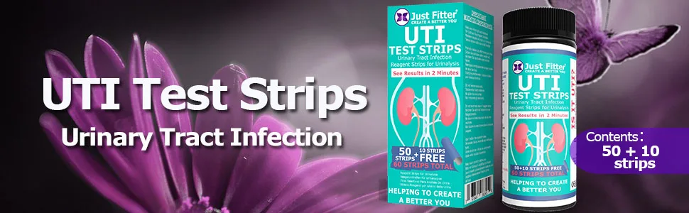 UTI Urine Test Strips. Urinary Tract Infection Strip. Simple Fast and Accurate Results. Urinalysis Home Testing Stick Kit for Nitrite and Leukocytes. 1 Bottle - urinary tract infection test strips
