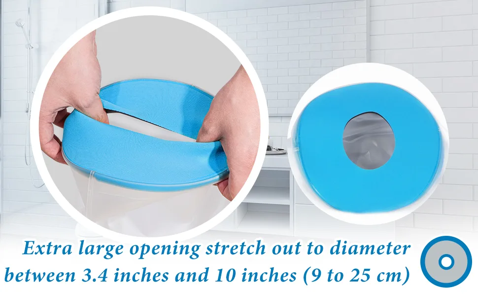 Sumifun Waterproof Shower Cast Protector, Extra Large Leg Cast Covers for Shower Adult with Non-Slip Padding Bottom, Keep Cast Dry Waterseal Protection - cast shower cover leg waterproof cast cover foot cast cover waterproof cast cover