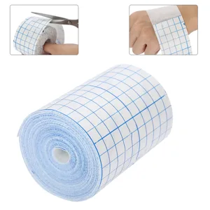 1 Roll Breathable Tape Adhesive Wound Dressing Fixation Bandage for Fixing Plaster Gauze Pad Needle Catheter - Non Woven (10cm*10m) - product information 29