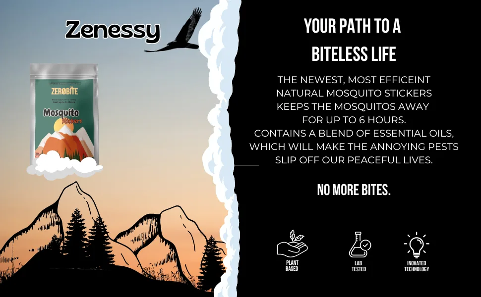 Natural Protection Patches for Outdoor Activities - Safe and Effective for Adults - Zesnessy Mosquito