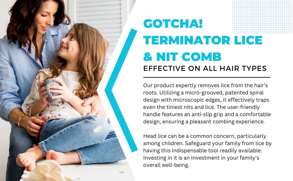 Meticulice Gotcha! Terminator Head Lice & Nit Comb - Stainless Steel Comb for Treating and Eliminating Lice & Nits - product information 25