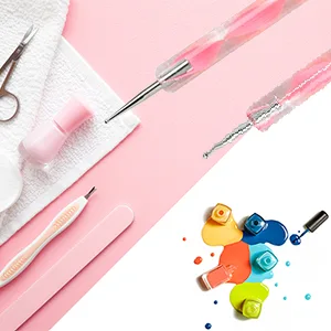 Sularpek 5Pcs 2 Way Dotting Pen Tool Nail Art Tip, Multicolor Dotting Tool Set, Dot Paint Manicure kit, for Embossing Pattern Clay Sculpting Nail Art fluorescent color - product information 2