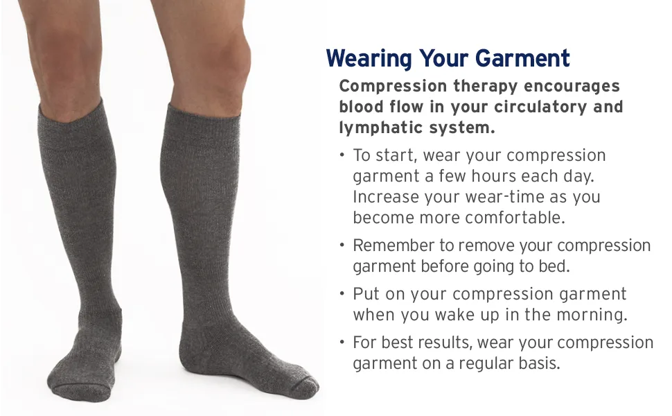 JOBST Activewear 30-40 mmHg Knee High Compression Socks Medium Cool White Cool White Medium - stockings compression medium knee high relief hose medical support sport open toe sock closed thigh