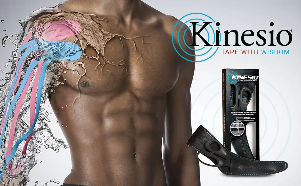 Kinesio - Pro Scissors with Holster - Right Handed Bandage Scissors - For Use with Kinesio Therapeutic Elastic Tape - kinesio scissors header
