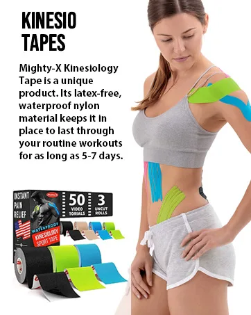 High-Performance Elastic Bandage Wrap - 4pk (2x3 2x4 ) - Strong Self-Closing Compression Bandage Wrap - Foot Ankle Wrist Knee Body Wrap - Kinesiology tapes