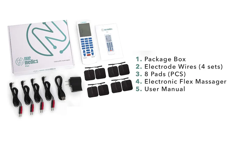 Tens Unit Muscle Stimulator Rechargeable Device for Shoulder Neck Back Pain Relief Pulse Massager Pain Relief - tens 24 unit nuemedics massager device muscle stimulator