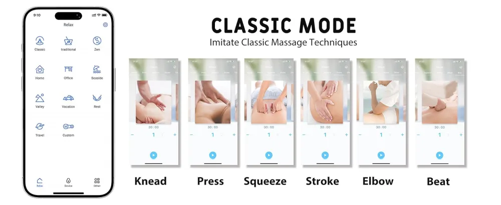 Wireless TENS Unit with APP & Remote - 18 Modes Electronic Muscle Stimulator Deep Tissue Massager for Pain Relief Excellent for Back Shoulder Neck Sciatica Foot Knee and Chronic Pain (Pink) - tens unit muscle stimulator