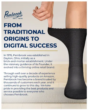 Pembrook Light Compression Socks for Women - 6 Pairs | 8-15 mmHg Cotton Compression Socks Women | Circulation Support Medium Fruit Prints - About Pembrook