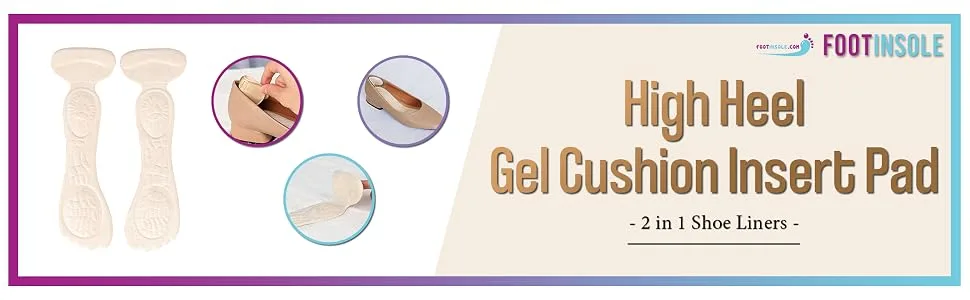 Heel Shoe Inserts High Heel Gel Cushion Insole Insert Pads 2 in 1 Women Shoe Liners (Clear 1 Pair) - Heel Shoe Inserts – High Heel Gel Cushion Insole Insert Pads