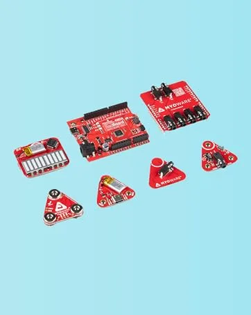 2.0 LED Shield - Visualize Muscle Activation with Light - Power The Myoware 2.0 Muscle Sensor - Equipped with snap connectors Easily Stack on top Side of Muscle Sensor - Muscle Sensor Development Kit