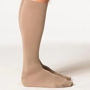 SIGVARIS Men’s Style Microfiber 820 Closed Toe Calf-High Socks 30-40mmHg - Black - Large Long Black Large - sigvaris