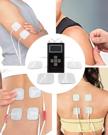 Santamedical Dual Channel TENS Unit/EMS Unit Electrotherapy Pain Relief Device - Tens Unit Pulse Massager