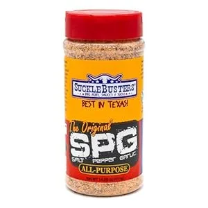SuckleBusters Salt Pepper Garlic SPG BBQ Rub - SuckleBusters SPG All-Purpose BBQ Rub and Seasoning