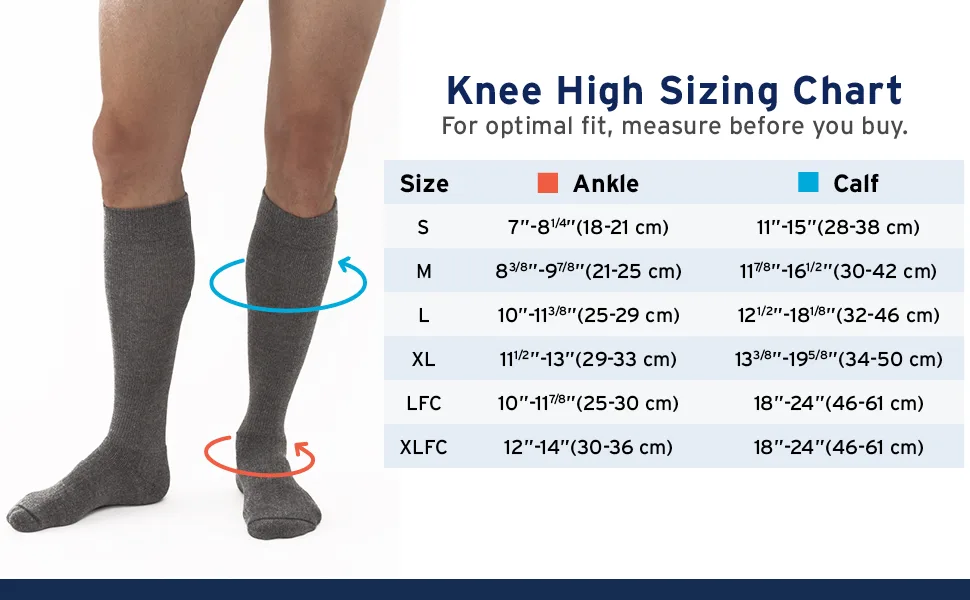 Jobst Activewear Athletic Socks - Large Full Calf - White - 110525 Cool White Large Full Calf - stockings compression medium knee high relief hose medical support sport open toe sock closed thigh