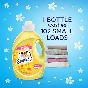 Suavitel Fabric Softener, Morning Sun - 102 Small loads, 120 Fl Oz (Pack of 1) 102 Count (Pack of 1) Morning Sun - Morning Sun