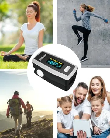 Santamedical Generation 2 Fingertip Pulse Oximeter with Batteries and Lanyard - Pulse Oximeter