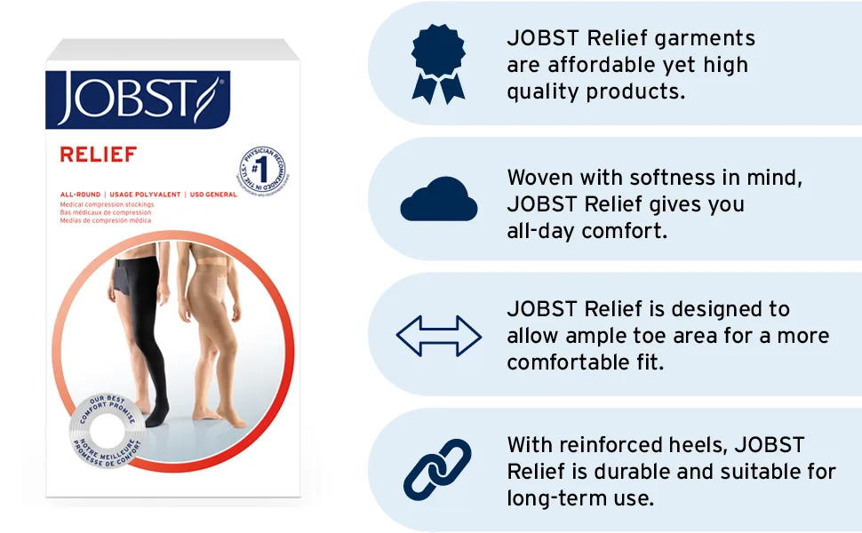 Relief 20-30 mmHg Double Leg Open Toe Chap Size: X-Large X-Large Both - stockings compression medium knee high relief hose medical support sport open toe sock closed thigh