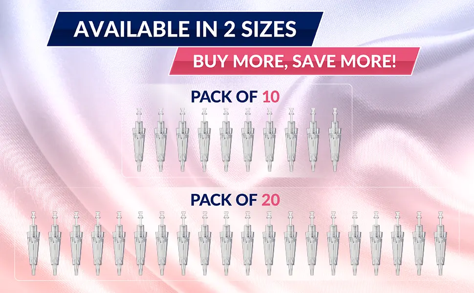 Stylia 20 Piece PMU Cartridges for Microshading, Lip Lining, Detailing, Eyeliner & Eyebrows - Clear, Sharp, Disposable & Easy to Install - 1RL For Lining & Shading 20-PIECE, 1RL - makeup lip machine needles printer cnc pen microblading cartridge eyebrow microshading