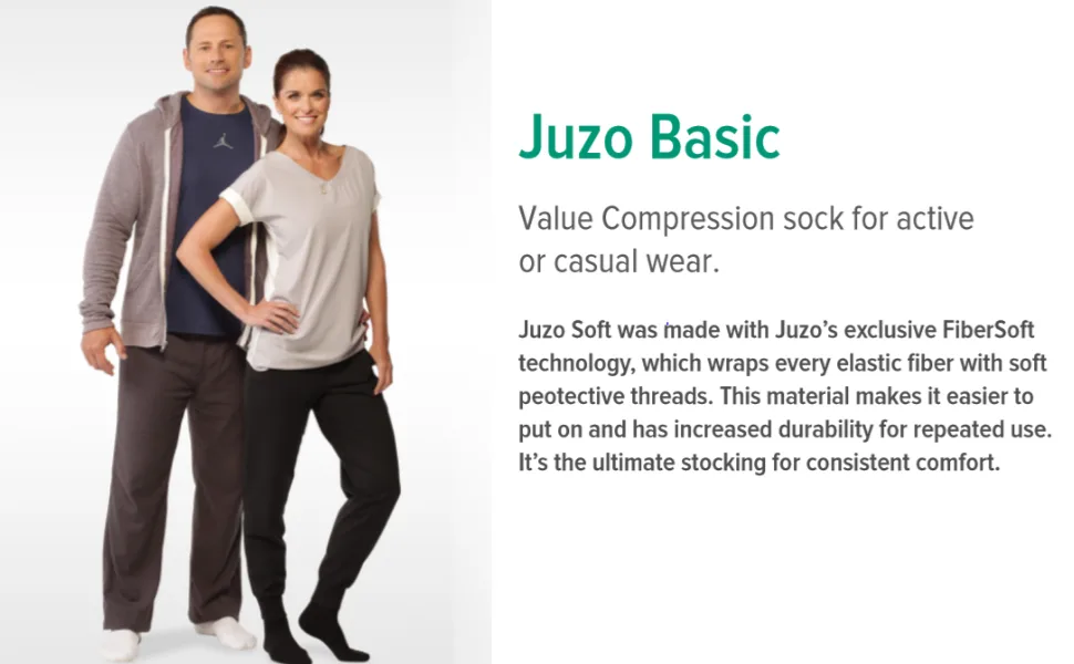 Juzo 4701 20-30mmhg Casual Basic Support Compression Socks - Juzo