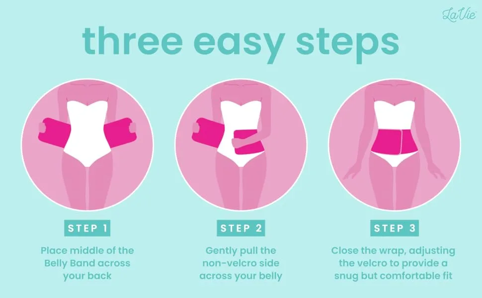 LaVie Postpartum Abdominal Support Binder Postpartum Belly Band Pregnancy Belly Support Binder Maternity Abdominal Binder & C-Section Recovery Waist Wrap - LaVie Postpartum Belly Band provides compression for post partum recovery by supporting your tummy
