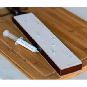 Stropping Compound Set of 3 Diamond Strop Paste Tubes (3x5g) to Make Your Knives and Razors Scary Sharp by Green Elephant - Apply polishing compound for steel on a stropping leather from the polish paste tube