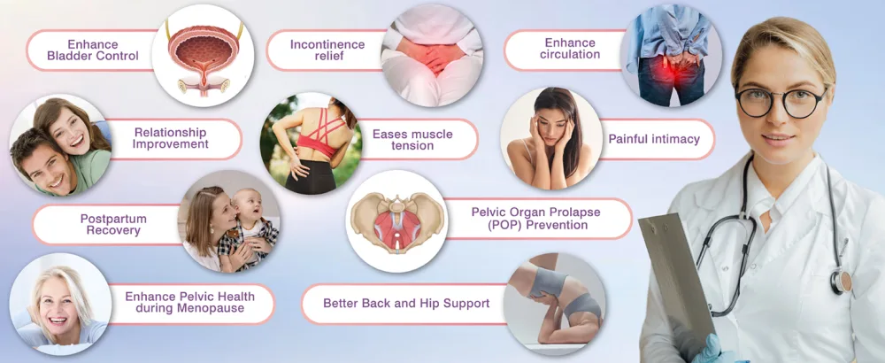 iStim Pelvic Floor Trainer for Incontinence Relief - EM-5200 - Muscle Massager (EMS) for Bladder Control and Pelvic Physical Therapy - bladder control