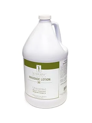 Master Massage Organic Unscented Vitamin-Rich & Water-Soluble Massage Lotion - 1 Gallon Clear - Massage Lotion
