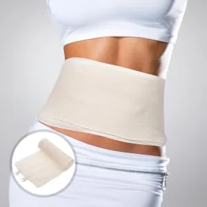 Elastic Abdominal Binder - 5.89X3.14X0.04in Cotton Breathable Elastic - Soft Latex- Abdomen for Men and Women - product information 16